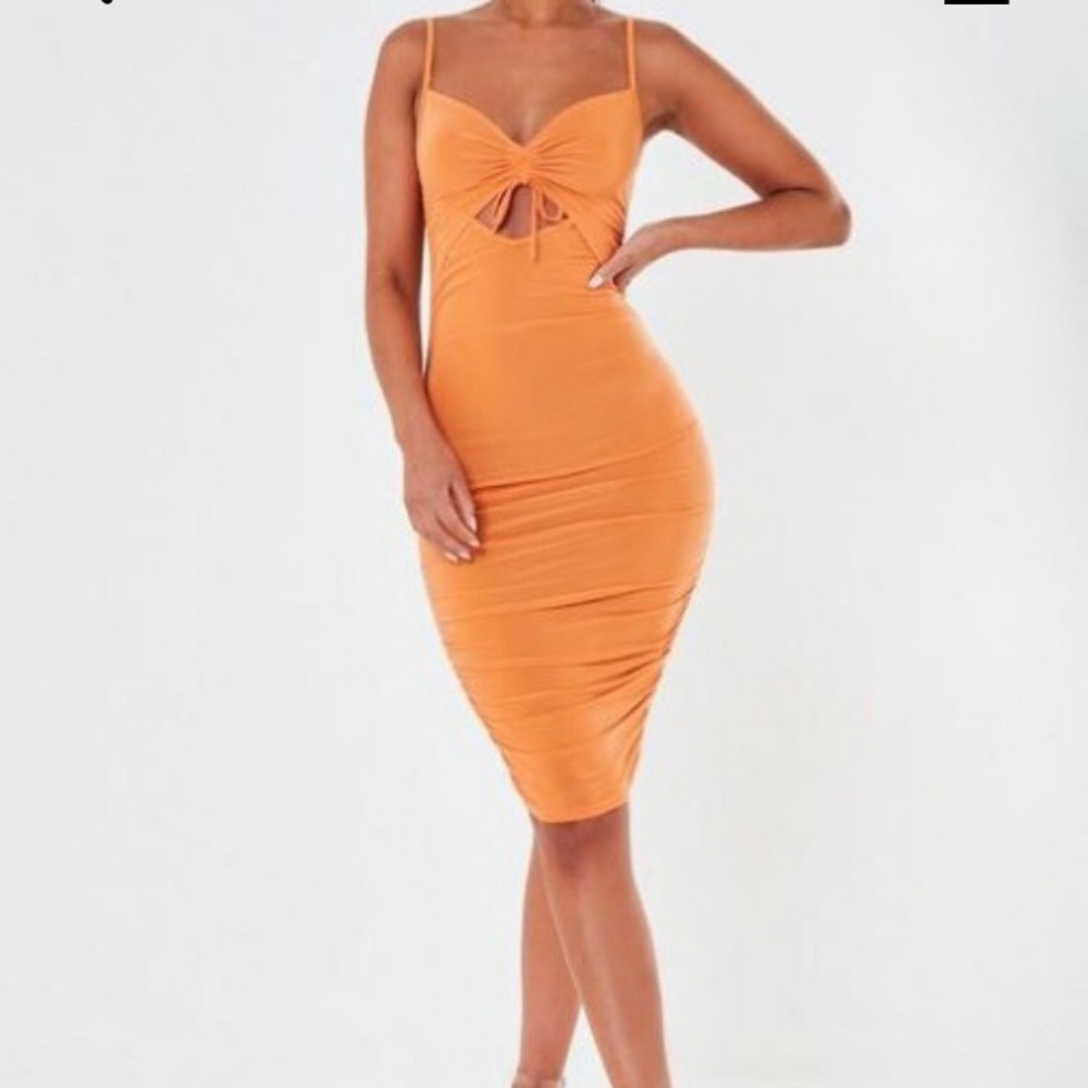 Beautiful tangerine strap dress